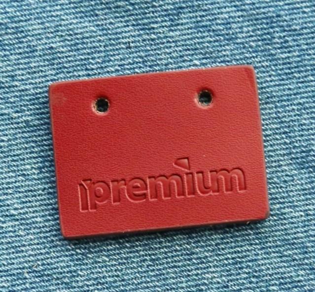 Machine Brand Name Leather Label