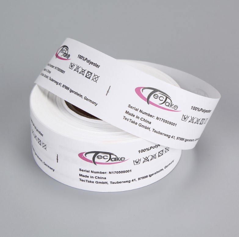 Custom Printed Garment Label In Roll