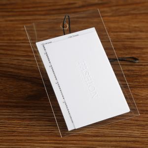 Design personalizat îmbrăcăminte PVC Plastic Swing tag-ul