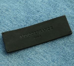 Matt Black Hot Hot Leather Patch